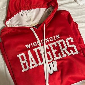 Red Men’s Wisconsin Badgers Hoodie